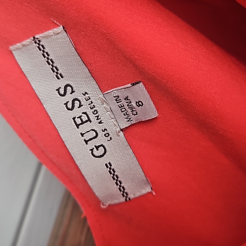 Guess Floral Split Leg Satiny Jumpsuit - Picture 5 of 7